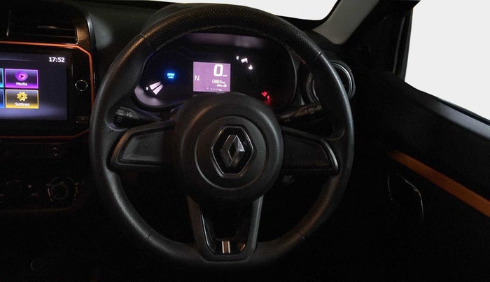 2020 Renault Kwid CLIMBER 1.0 AMT (O), Petrol, Automatic, 13,865 km, Steering Wheel Close Up