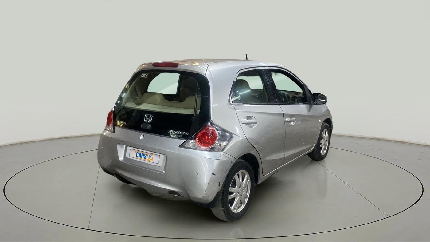 2012 Honda Brio V MT, Petrol, Manual, 57,871 km, Right Back Diagonal