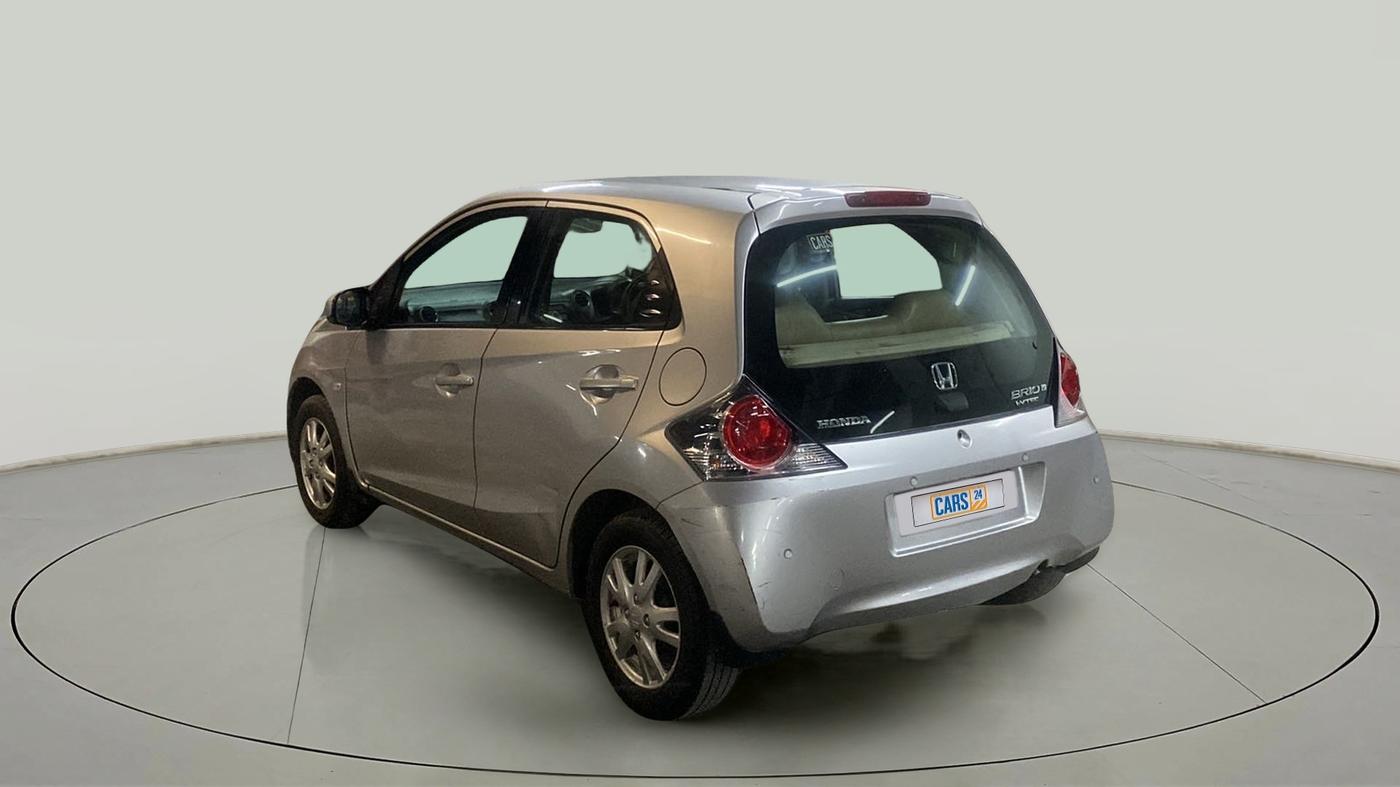 2012 Honda Brio V MT, Petrol, Manual, 57,871 km, Left Back Diagonal