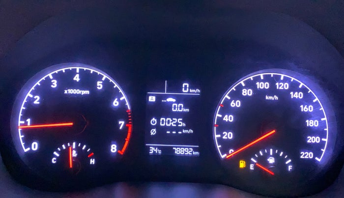 2018 Hyundai Verna 1.6 VTVT SX, Petrol, Manual, 78,892 km, Odometer Image
