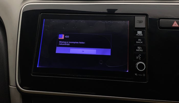 2017 Honda City 1.5L I-VTEC V MT, Petrol, Manual, 46,809 km, Infotainment system - GPS Card not working/missing