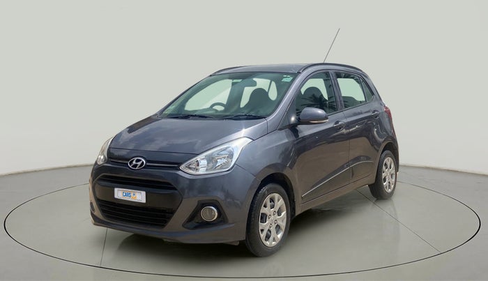 2015 Hyundai Grand i10 SPORTZ 1.2 KAPPA VTVT, Petrol, Manual, 13,589 km, Left Front Diagonal