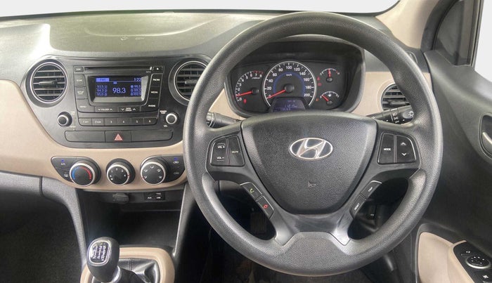 2015 Hyundai Grand i10 SPORTZ 1.2 KAPPA VTVT, Petrol, Manual, 13,589 km, Steering Wheel Close Up