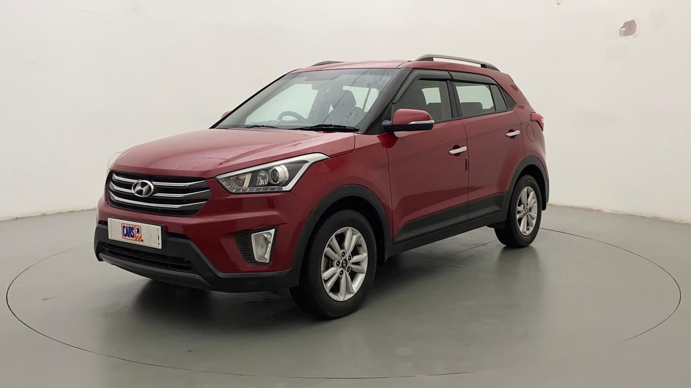 2015 Hyundai Creta SX PLUS AT 1.6 DIESEL, Diesel, Automatic, 55,079 km, Left Front Diagonal