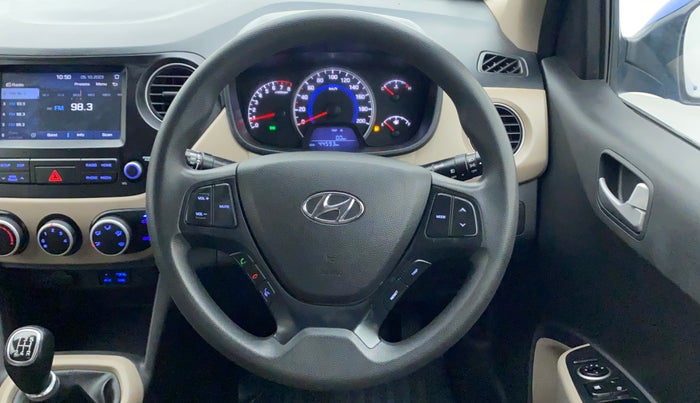 2017 Hyundai Grand i10 SPORTZ (O) 1.2 KAPPA VTVT, Petrol, Manual, 44,592 km, Steering Wheel Close Up