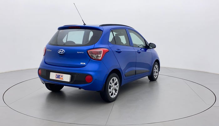 2017 Hyundai Grand i10 SPORTZ (O) 1.2 KAPPA VTVT, Petrol, Manual, 44,592 km, Right Back Diagonal