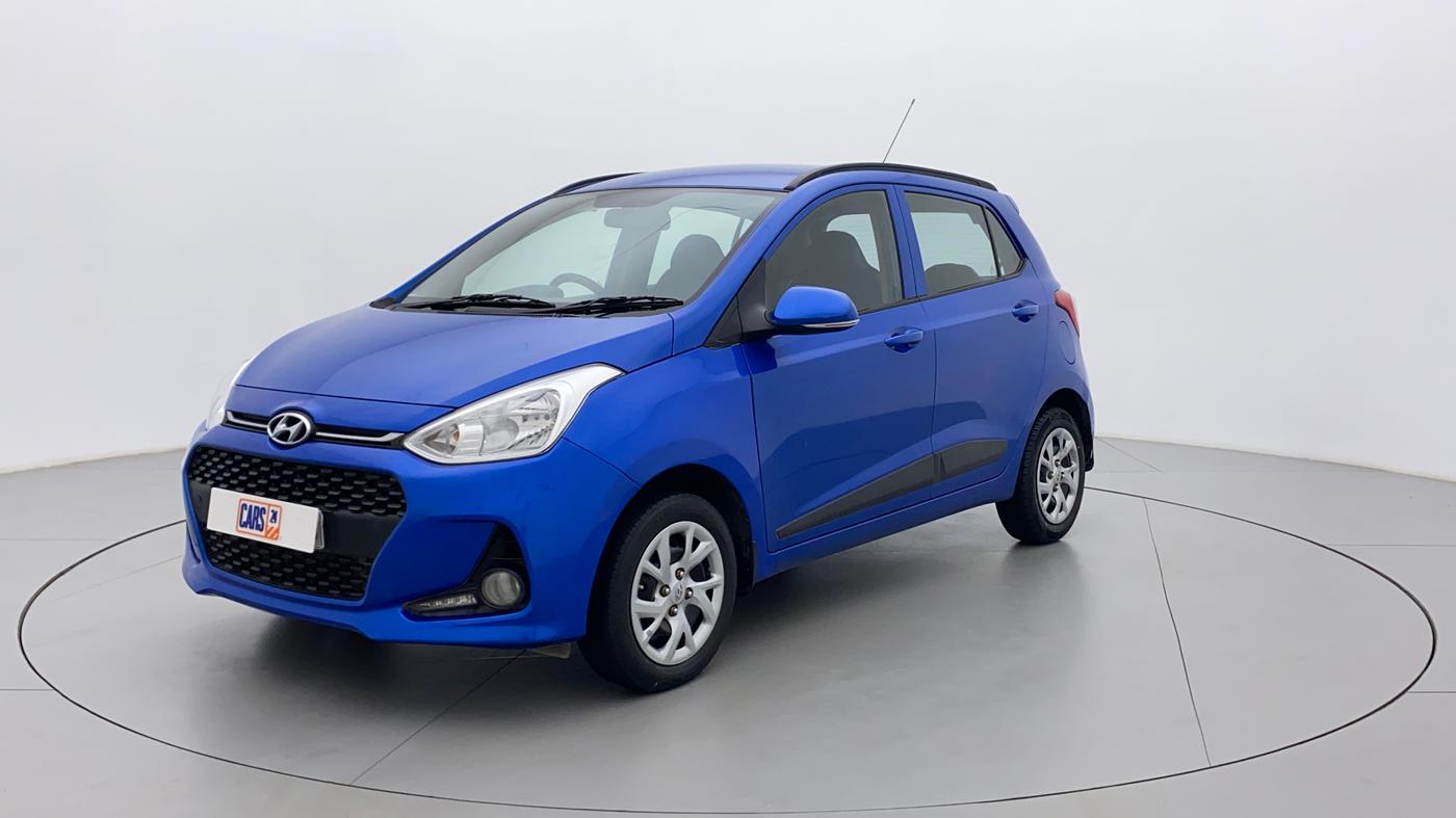 2017 Hyundai Grand i10 SPORTZ (O) 1.2 KAPPA VTVT, Petrol, Manual, 44,592 km, Left Front Diagonal