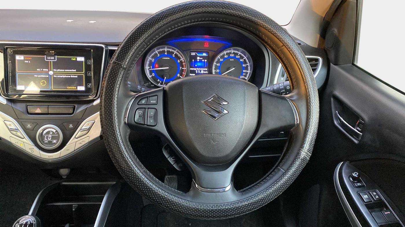 2018 Maruti Baleno ALPHA PETROL 1.2, Petrol, Manual, 21,462 km, Steering Wheel Close Up