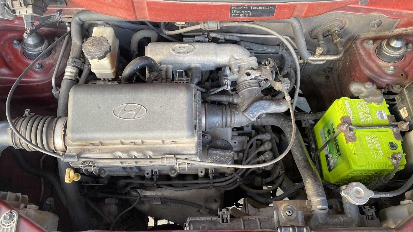 2012 Hyundai Santro Xing GLS, Petrol, Manual, 83,919 km, Open Bonet