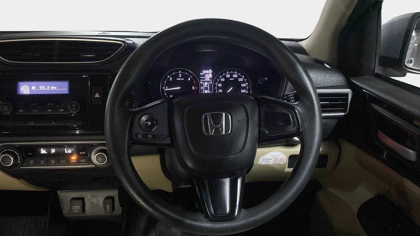 2019 Honda Amaze 1.5L I-DTEC V CVT, Diesel, Automatic, 28,940 km, Steering Wheel Close Up