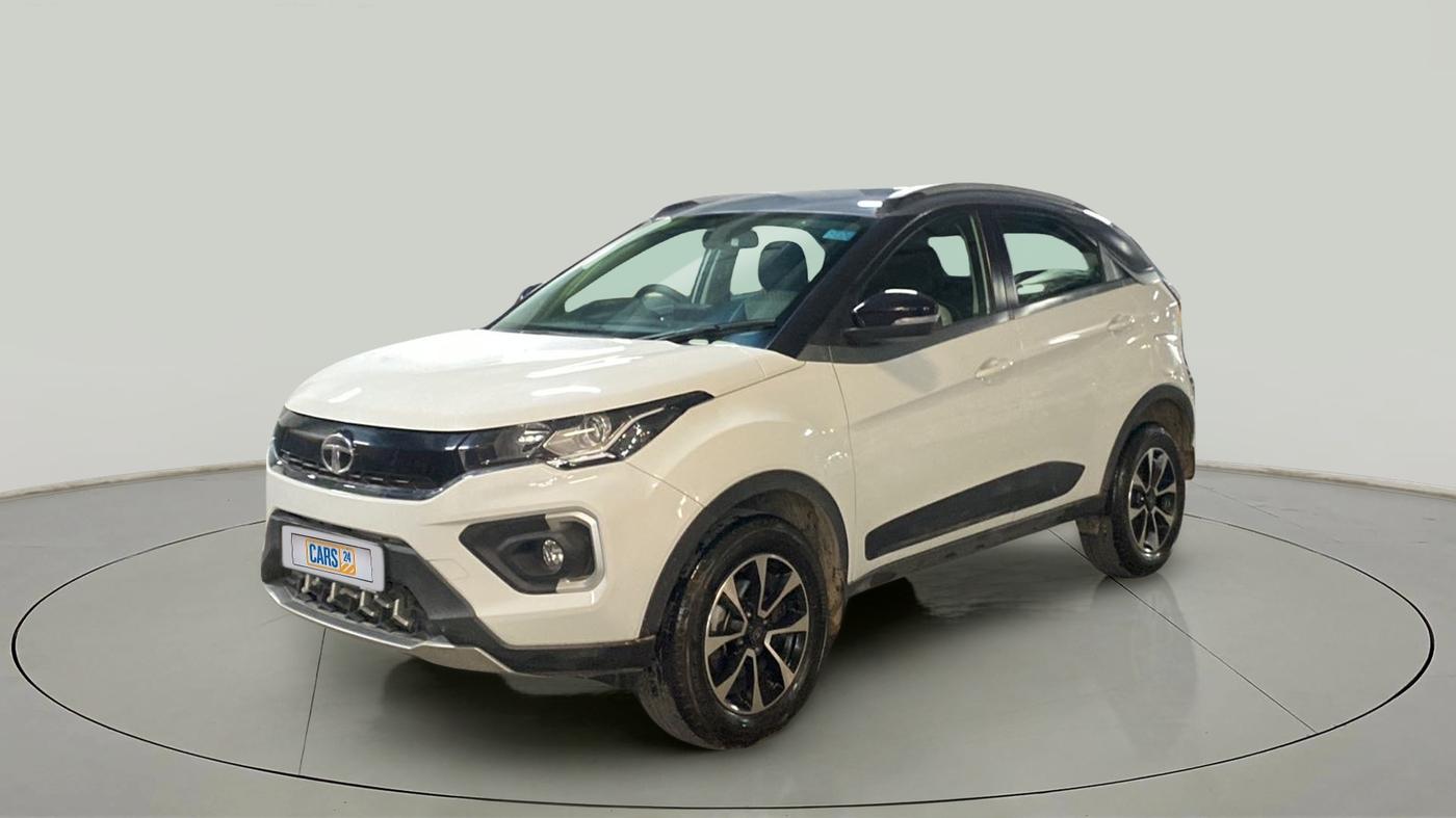 2021 Tata NEXON XZA PLUS PETROL DUAL TONE, Petrol, Automatic, 9,122 km, Left Front Diagonal