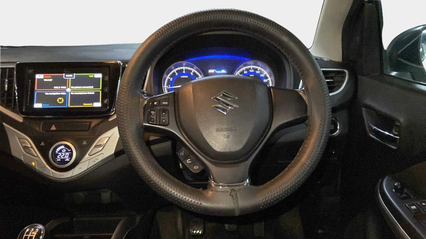 2016 Maruti Baleno ALPHA PETROL 1.2, Petrol, Manual, 56,243 km, Steering Wheel Close Up