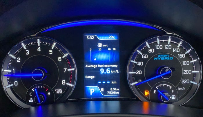 2022 Maruti Ciaz ALPHA  AT 1.5 SHVS PETROL, Petrol, Automatic, 7,536 km, Odometer Image
