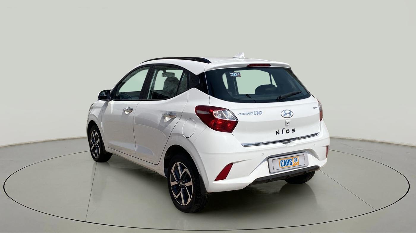 2022 Hyundai GRAND I10 NIOS ASTA AMT 1.2 KAPPA VTVT, Petrol, Automatic, 7,101 km, Left Back Diagonal