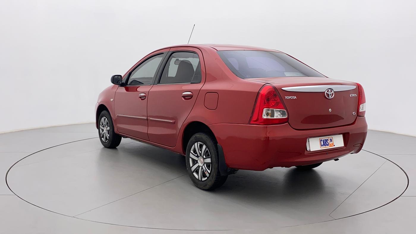 2012 Toyota Etios G, Petrol, Manual, 1,22,817 km, Left Back Diagonal