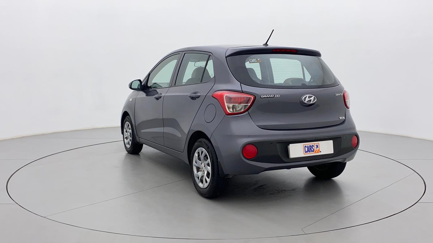 2017 Hyundai Grand i10 SPORTZ 1.2 KAPPA VTVT, Petrol, Manual, 66,613 km, Left Back Diagonal