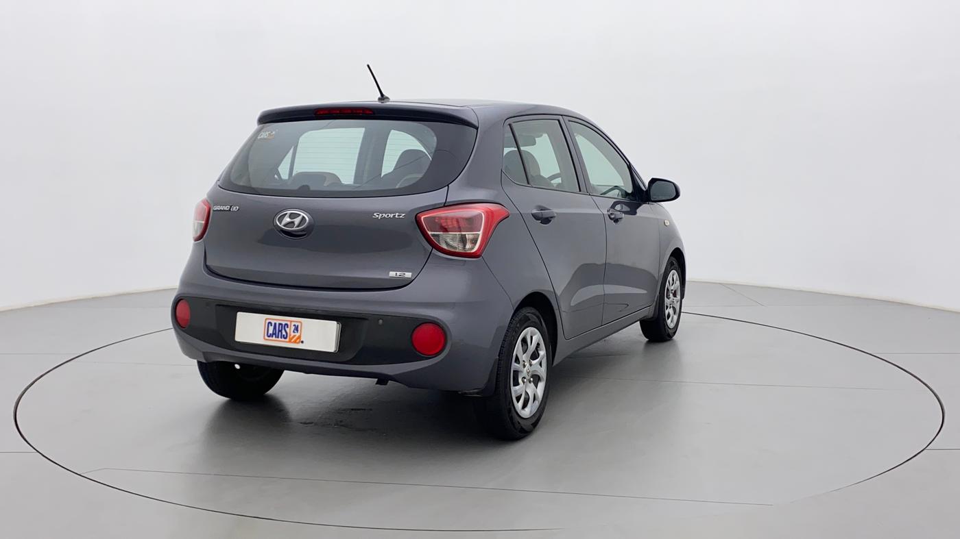 2017 Hyundai Grand i10 SPORTZ 1.2 KAPPA VTVT, Petrol, Manual, 66,613 km, Right Back Diagonal