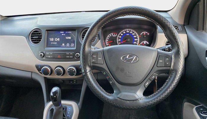 2019 Hyundai Grand i10 SPORTZ AT 1.2 KAPPA VTVT, Petrol, Automatic, 28,928 km, Steering Wheel Close Up