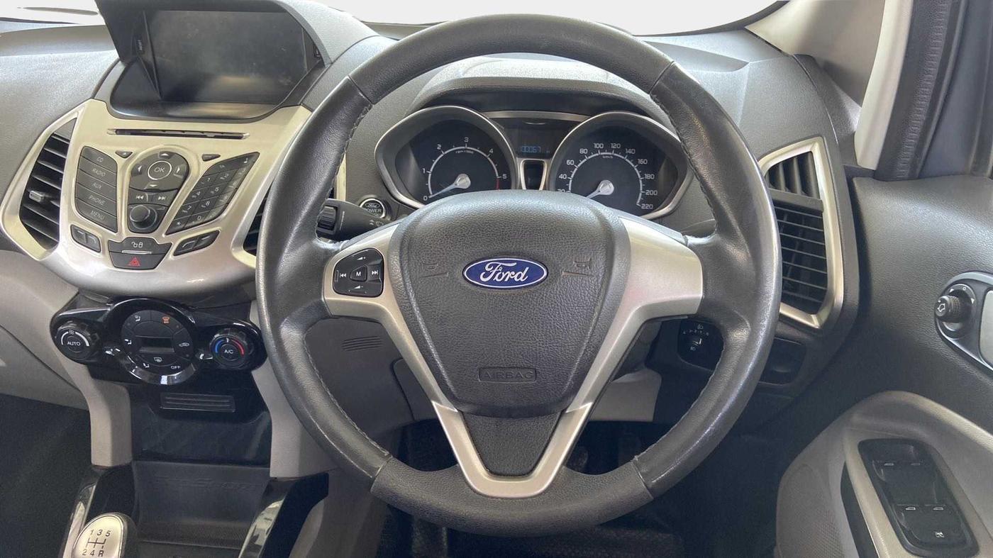 2017 Ford Ecosport TITANIUM 1.5L DIESEL, Diesel, Manual, 1,00,122 km, Steering Wheel Close Up
