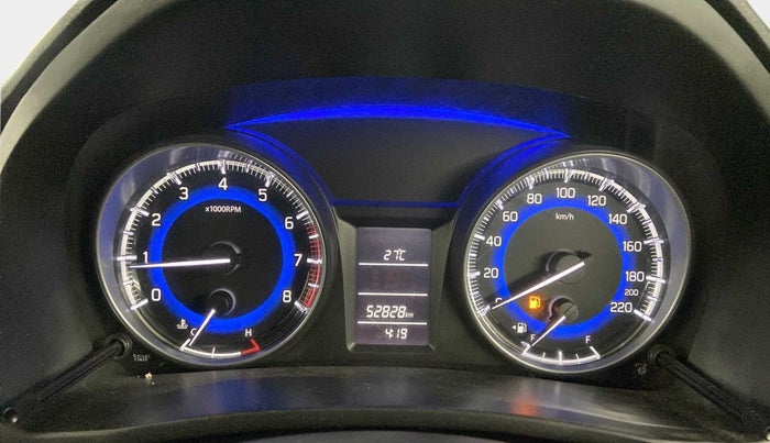 2017 Maruti Baleno DELTA PETROL 1.2, Petrol, Manual, 52,828 km, Odometer Image