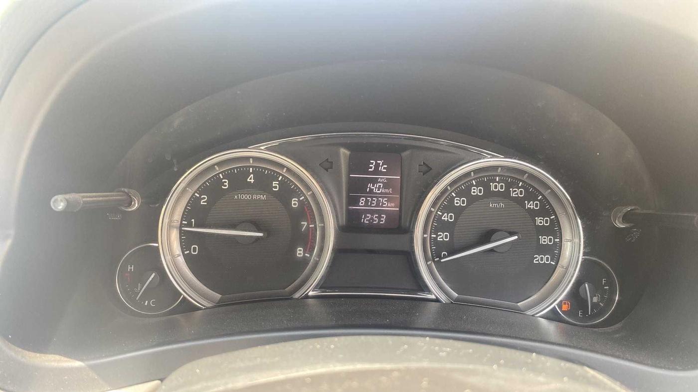 2014 Maruti Ciaz VXI+, Petrol, Manual, 87,357 km, Odometer Image