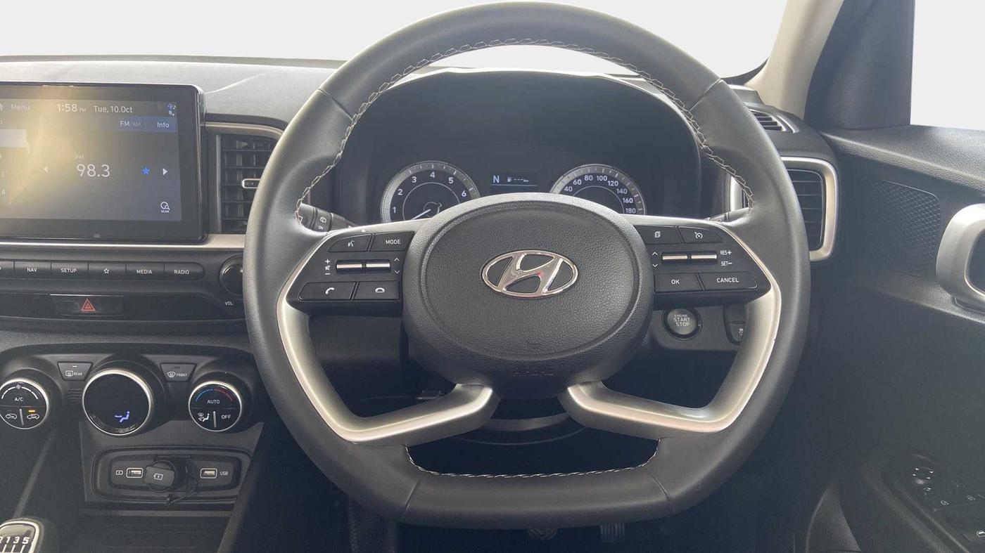 2022 Hyundai VENUE SX 1.0 (O) TURBO IMT, Petrol, Manual, 12,795 km, Steering Wheel Close Up