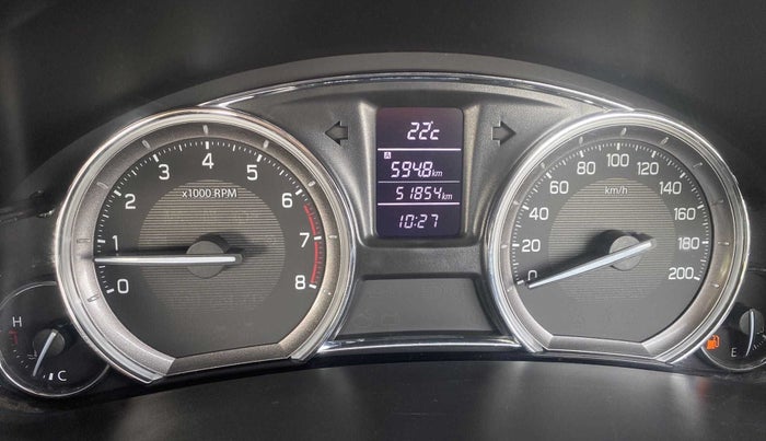 2017 Maruti Ciaz ALPHA 1.4 PETROL, Petrol, Manual, 51,850 km, Odometer Image