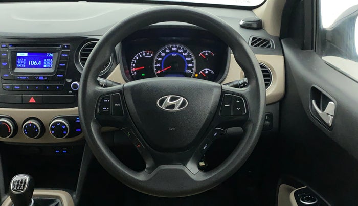 2016 Hyundai Grand i10 SPORTZ 1.2 KAPPA VTVT, Petrol, Manual, 69,700 km, Steering Wheel Close Up