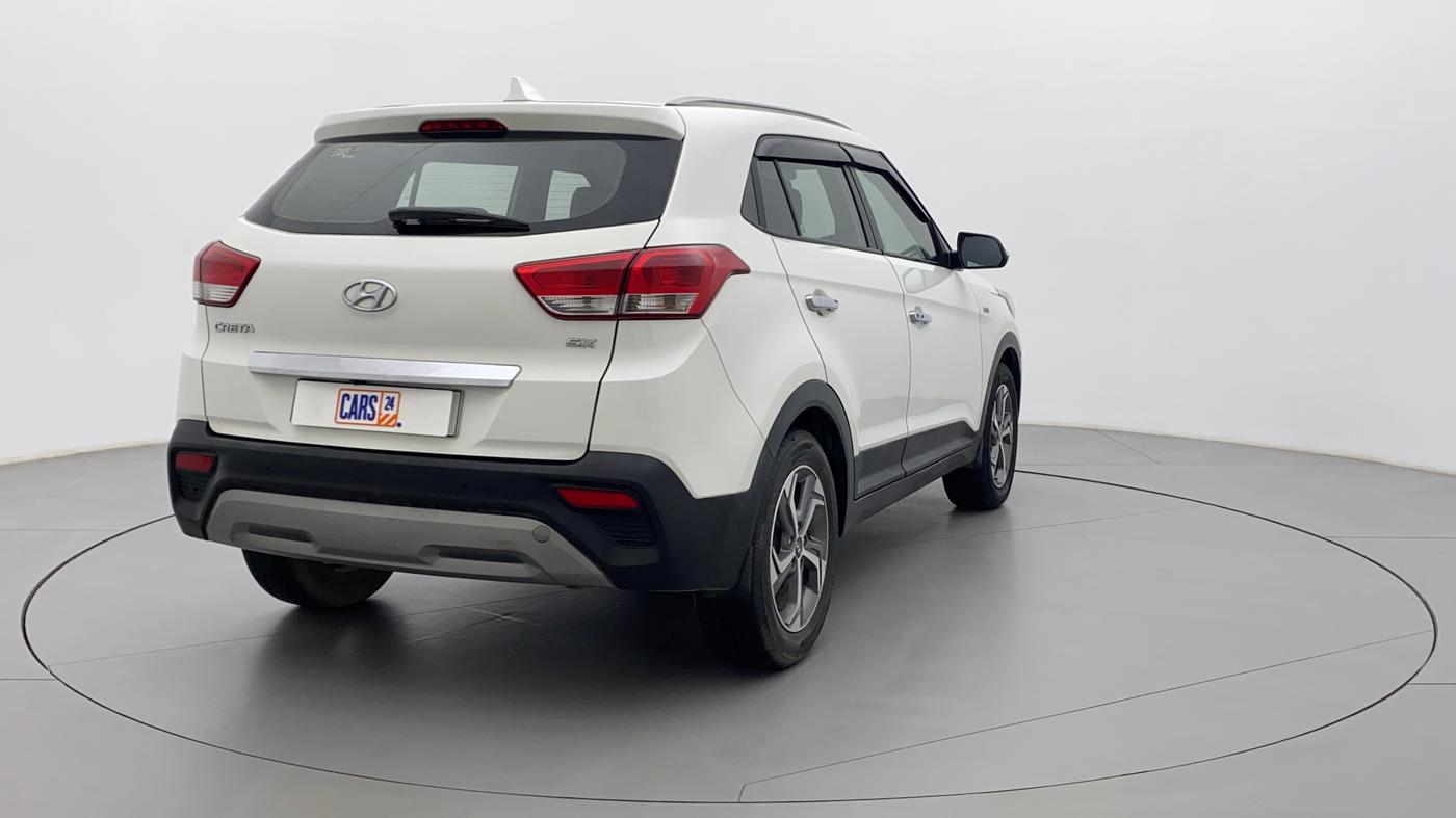 2018 Hyundai Creta SX AT 1.6 PETROL, Petrol, Automatic, 37,663 km, Right Back Diagonal