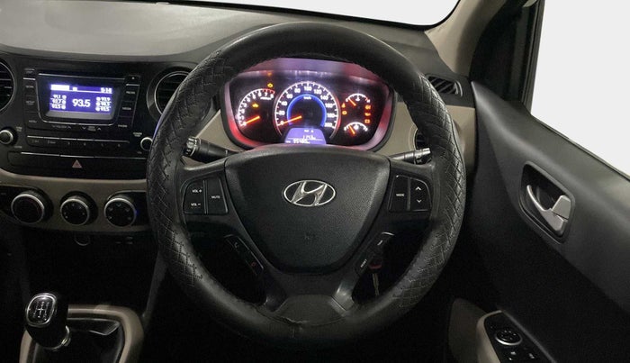2016 Hyundai Grand i10 SPORTZ 1.2 KAPPA VTVT, Petrol, Manual, 95,465 km, Steering Wheel Close Up