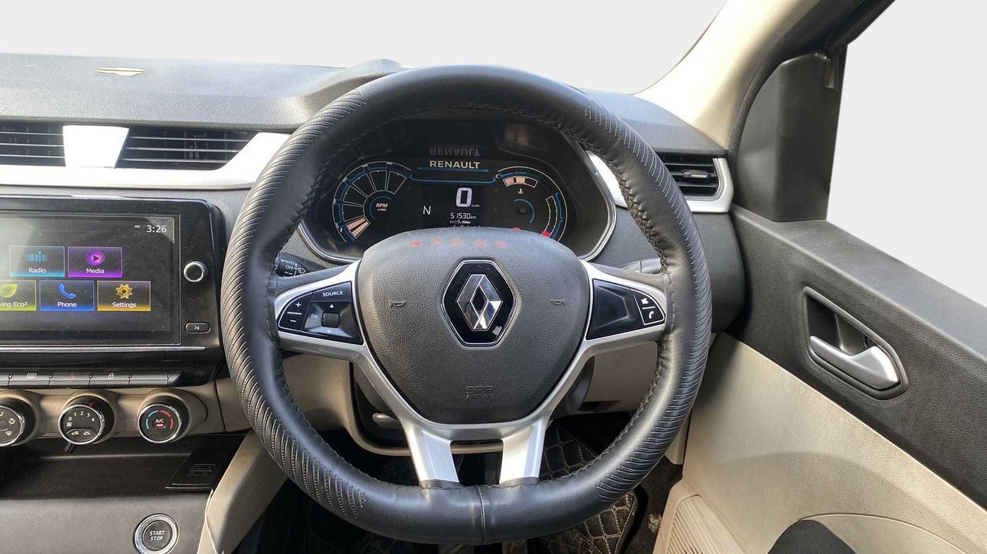 2021 Renault TRIBER RXZ AMT DUAL TONE, CNG, Automatic, 51,427 km, Steering Wheel Close Up