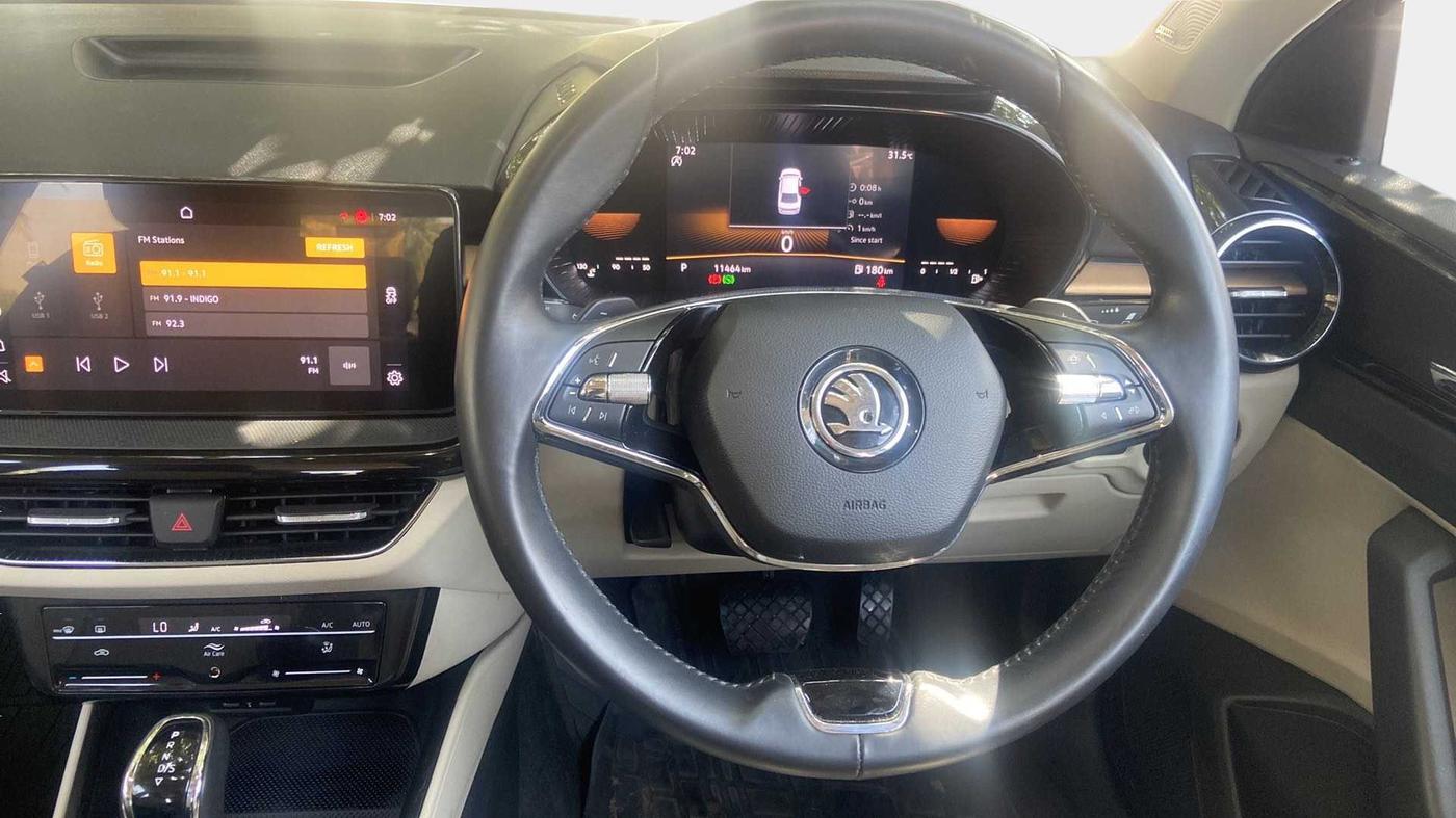 2022 Skoda SLAVIA STYLE 1.5L TSI DSG, Petrol, Automatic, 11,745 km, Steering Wheel Close Up