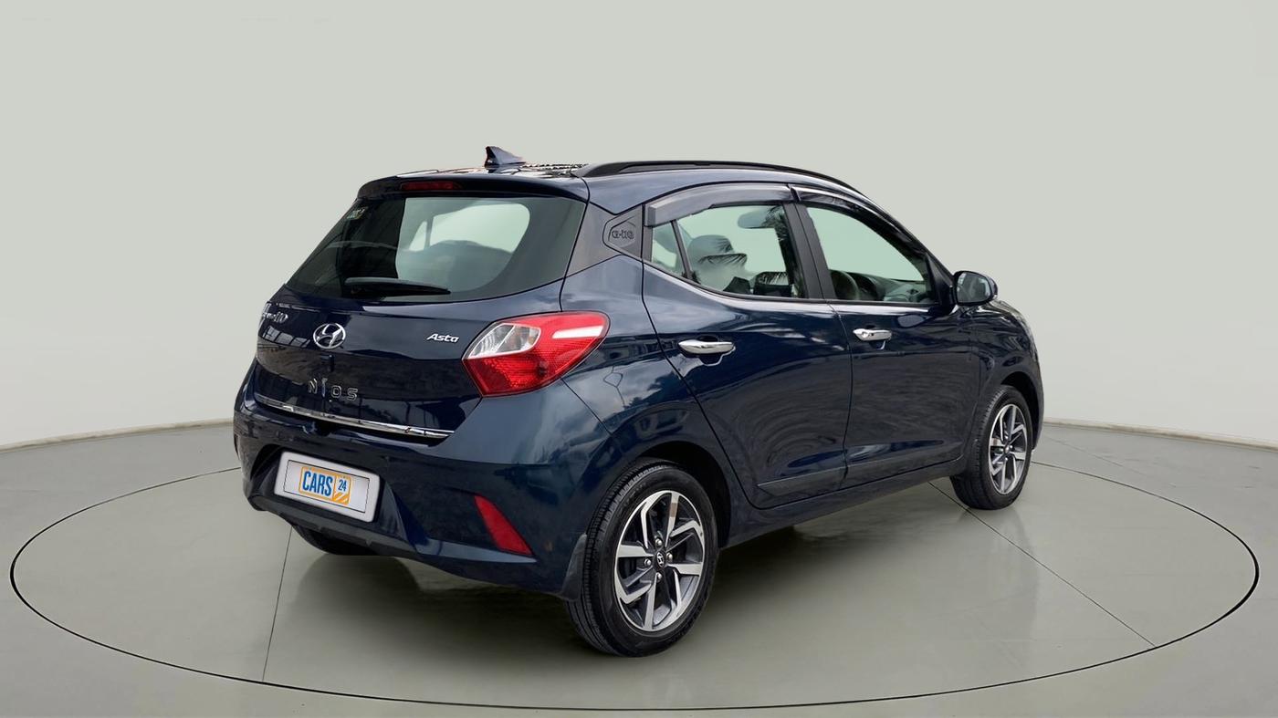 2022 Hyundai GRAND I10 NIOS ASTA 1.2 KAPPA VTVT, Petrol, Manual, 18,197 km, Right Back Diagonal