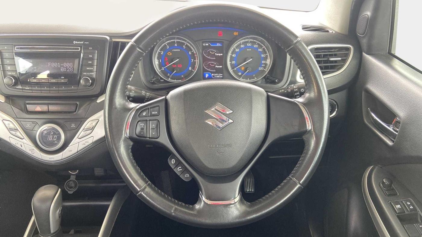 2016 Maruti Baleno ZETA CVT PETROL 1.2, Petrol, Automatic, 71,475 km, Steering Wheel Close Up