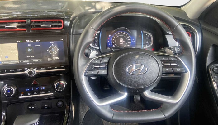 2022 Hyundai Creta SX (O) IVT KNIGHT 1.5 PETROL, Petrol, Automatic, 22,939 km, Steering Wheel Close Up