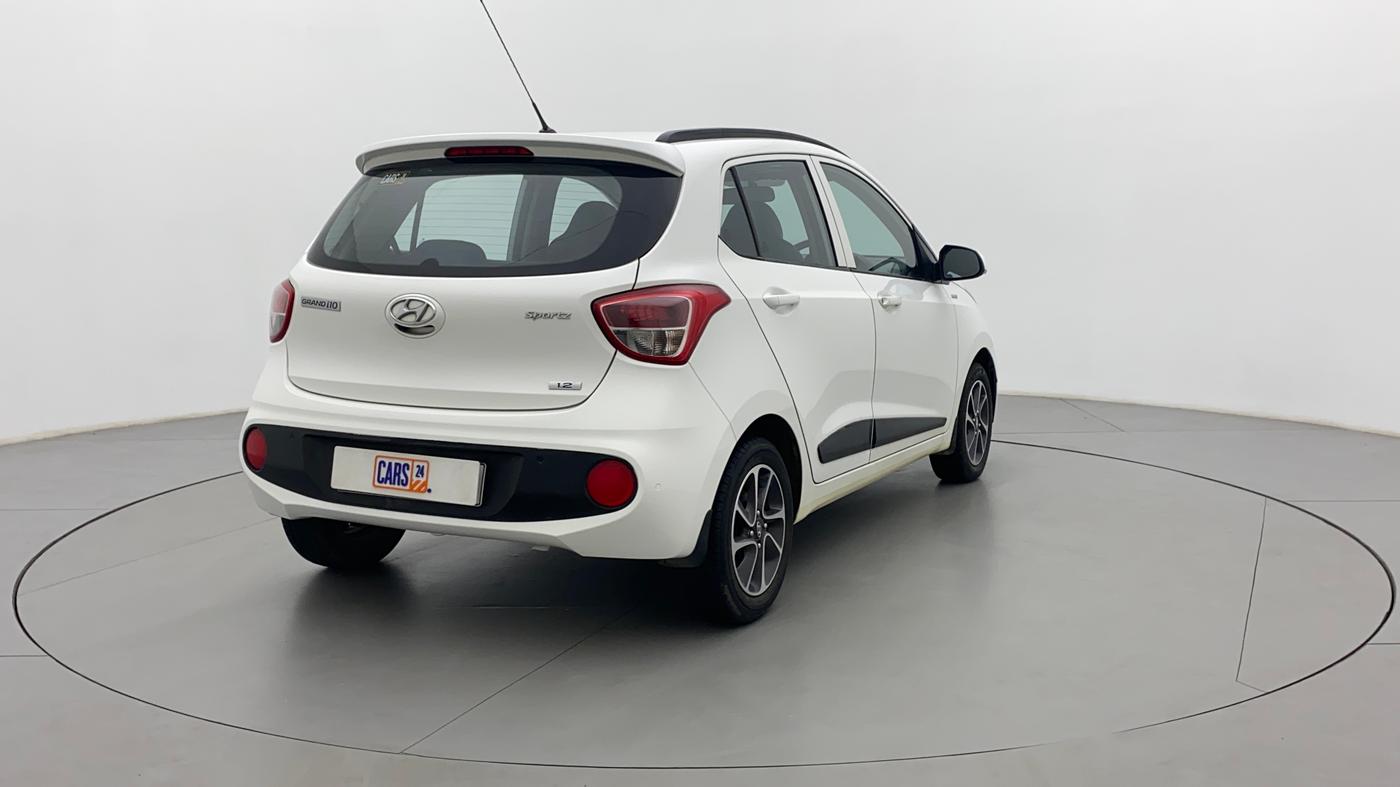 2019 Hyundai Grand i10 SPORTZ AT 1.2 KAPPA VTVT, Petrol, Automatic, 18,760 km, Right Back Diagonal