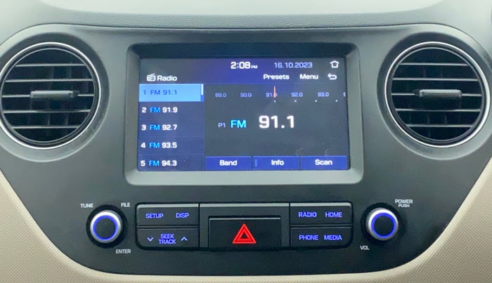 2019 Hyundai Grand i10 SPORTZ AT 1.2 KAPPA VTVT, Petrol, Automatic, 18,760 km, Infotainment System