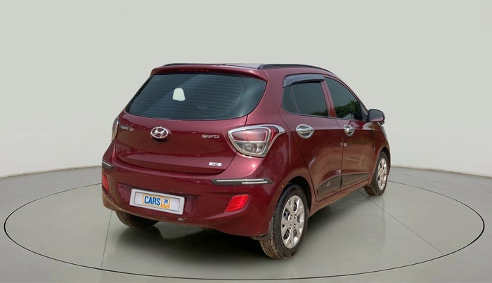 2015 Hyundai Grand i10 SPORTZ 1.2 KAPPA VTVT, Petrol, Manual, 45,164 km, Right Back Diagonal