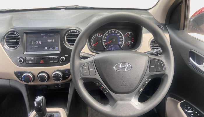 2019 Hyundai Grand i10 SPORTZ AT 1.2 KAPPA VTVT, Petrol, Automatic, 23,193 km, Steering Wheel Close Up