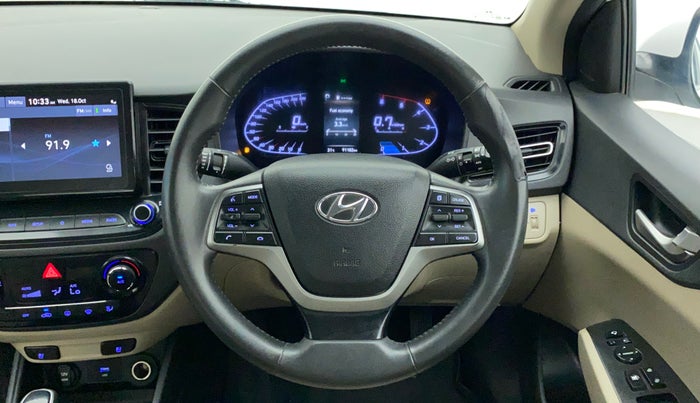 2020 Hyundai Verna SX (O) 1.5 CRDI AT, Diesel, Automatic, 91,500 km, Steering Wheel Close Up