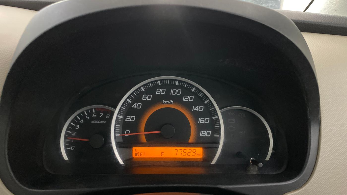 2016 Maruti Wagon R 1.0 VXI, Petrol, Manual, 77,529 km, Odometer Image