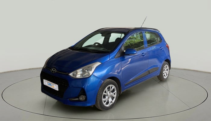 2017 Hyundai Grand i10 SPORTZ (O) 1.2 KAPPA VTVT, Petrol, Manual, 14,867 km, Left Front Diagonal