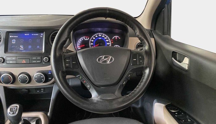2017 Hyundai Grand i10 SPORTZ (O) 1.2 KAPPA VTVT, Petrol, Manual, 14,867 km, Steering Wheel Close Up