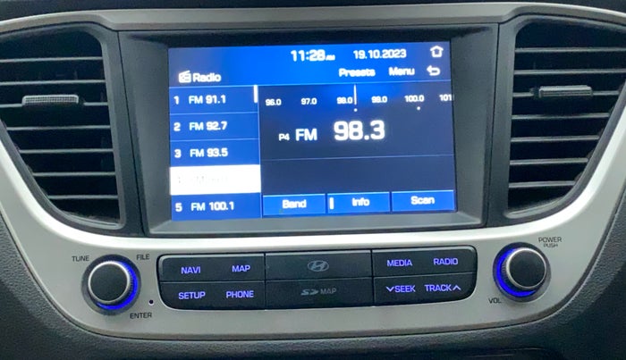 2018 Hyundai Verna 1.6 VTVT SX, Petrol, Manual, 32,248 km, Infotainment System