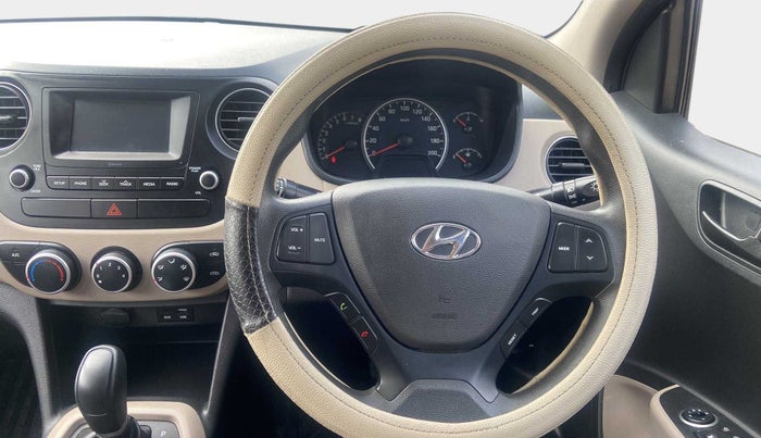 2019 Hyundai Grand i10 MAGNA AT 1.2 KAPPA VTVT, Petrol, Automatic, 18,569 km, Steering Wheel Close Up