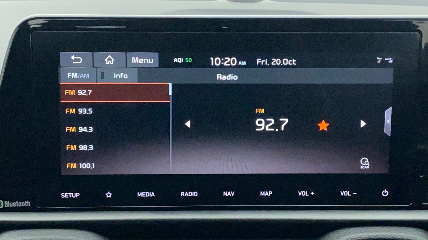 2020 KIA SONET GTX PLUS 1.0 IMT, Petrol, Manual, 29,402 km, Infotainment System