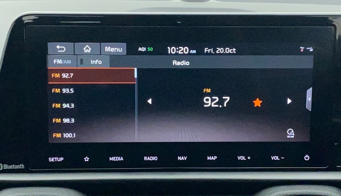 2020 KIA SONET GTX PLUS 1.0 IMT, Petrol, Manual, 29,402 km, Infotainment System