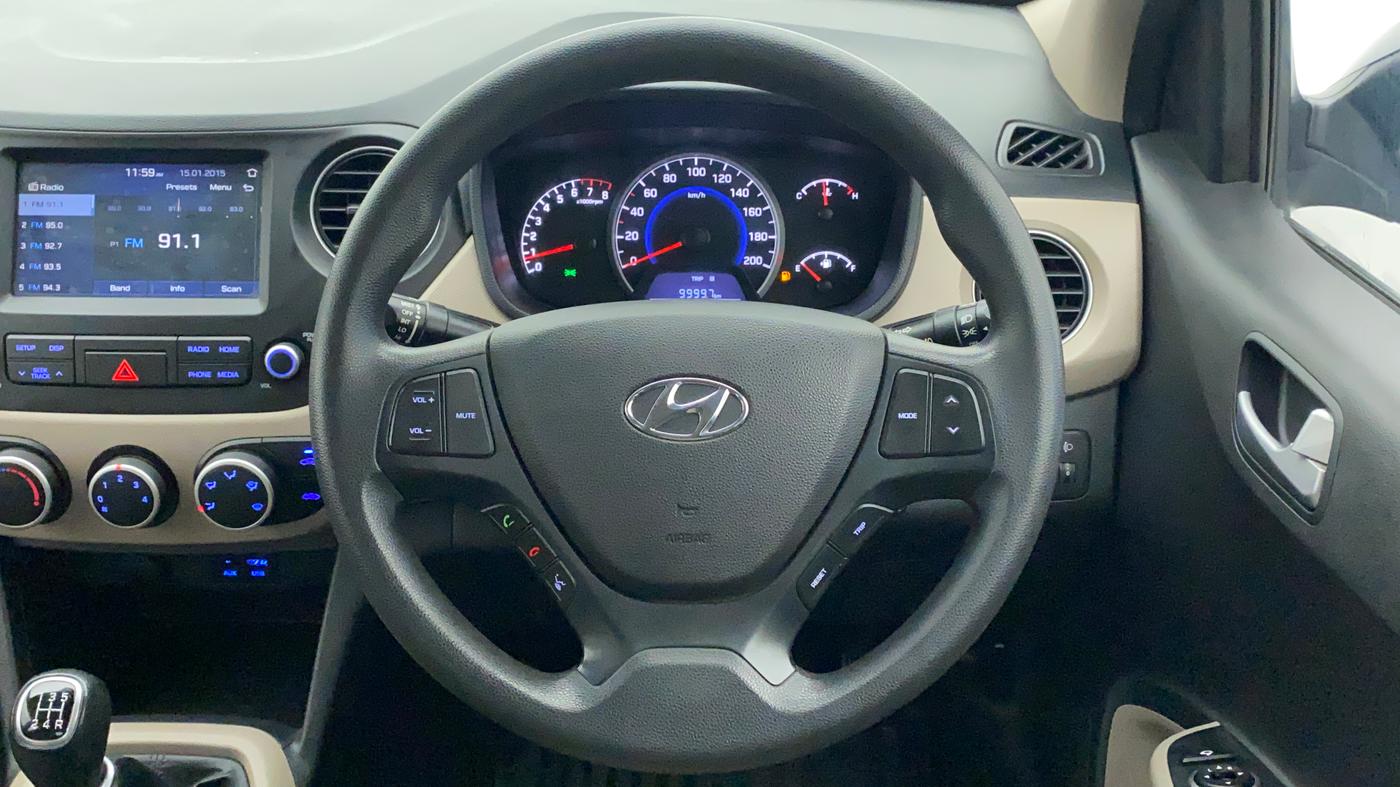 2019 Hyundai Grand i10 SPORTZ 1.2 KAPPA VTVT, Petrol, Manual, 41,790 km, Steering Wheel Close Up
