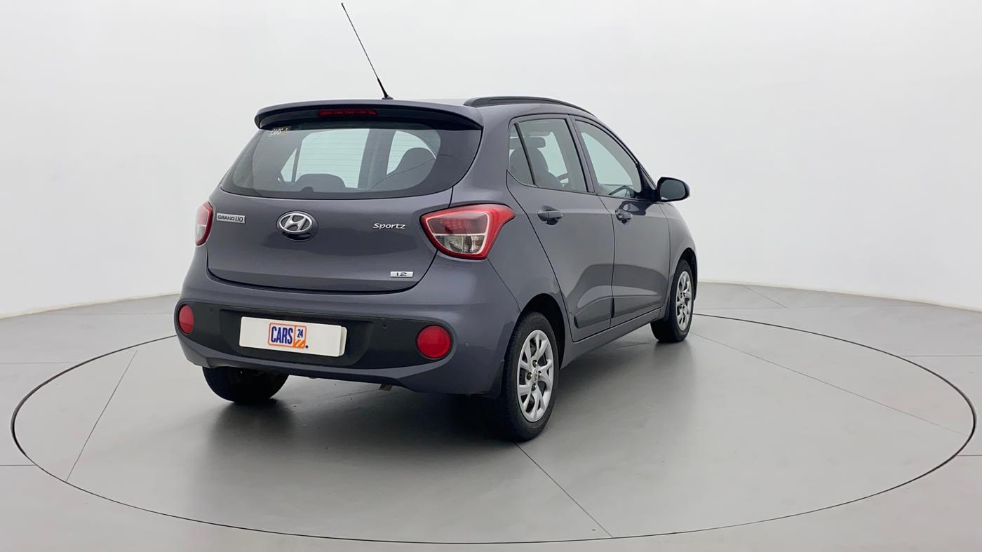 2019 Hyundai Grand i10 SPORTZ 1.2 KAPPA VTVT, Petrol, Manual, 41,790 km, Right Back Diagonal