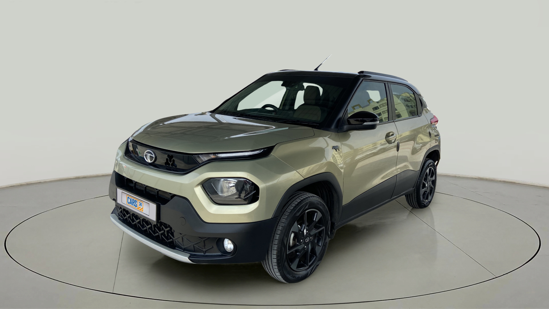 2022 Tata PUNCH CREATIVE iRA 1.2 AMT KAZIRANGA EDITION , Petrol, Automatic, 15,819 km, Left Front Diagonal